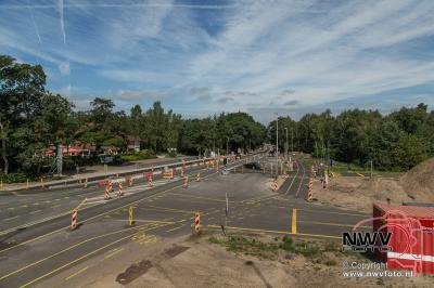Nieuwe viaduct A28 over de N309 't Harde gereed voor het asfalt. - © NWVFoto.nl