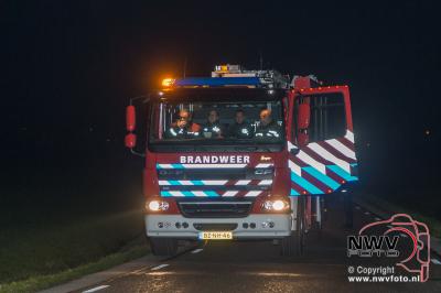 Eenzijdig ongeval met taxi op de  Oosterweg in Oldebroek. - © NWVFoto.nl