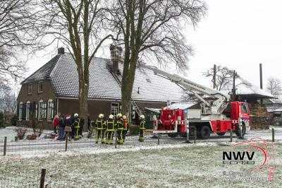 Schoorsteenbrand Zuiderzeestraatweg Doornspijk. - © NWVFoto.nl