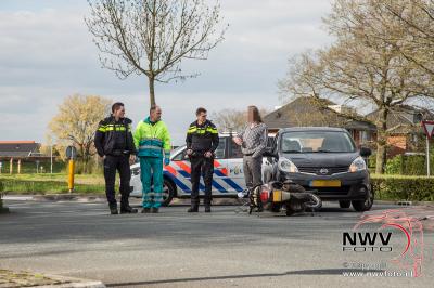 Ongeval scooter auto Oostelijke Rondweg Elburg. - © NWVFoto.nl