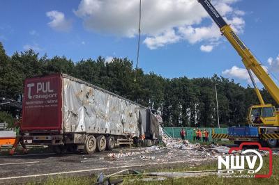 Vrachtwagenberging A6 Emmeloord door Stouwdam Oldebroek. - © NWVFoto.nl