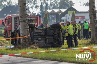Echtpaar komt om het leven bij ongeval met vrachtwagen op Flevoweg N309 bij Elburg - © NWVFoto.nl