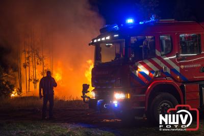 Brand legt stacaravan volledig in as op camping De Roskam in Doornspijk - © NWVFoto.nl