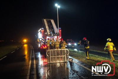 Eenzijdig ongeval Elburgerweg Dronten  - © NWVFoto.nl