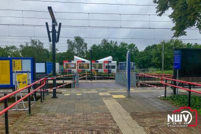 Wissels spoor bij station â€˜t Harde worden vervangen. - © NWVFoto.nl